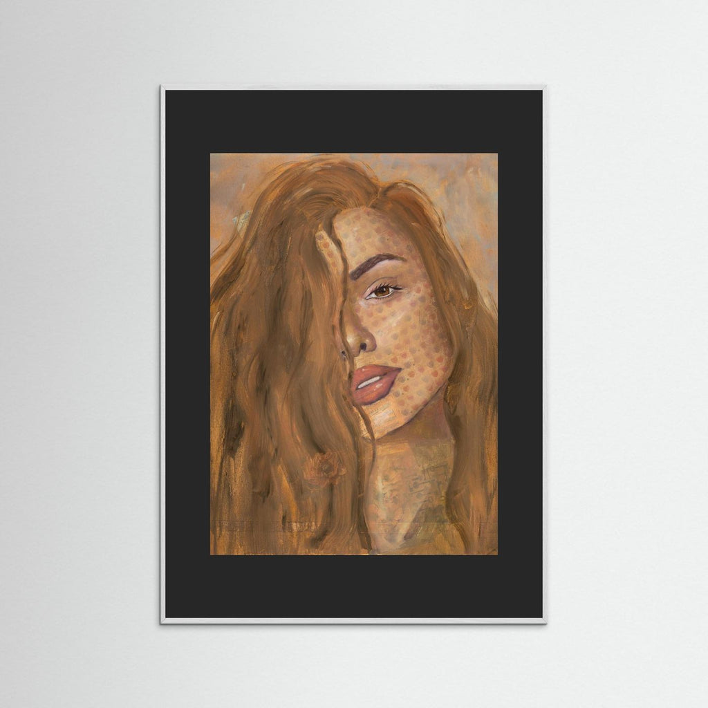 Not Your Baby - Portrait Painting - Collage Art - Paper Print