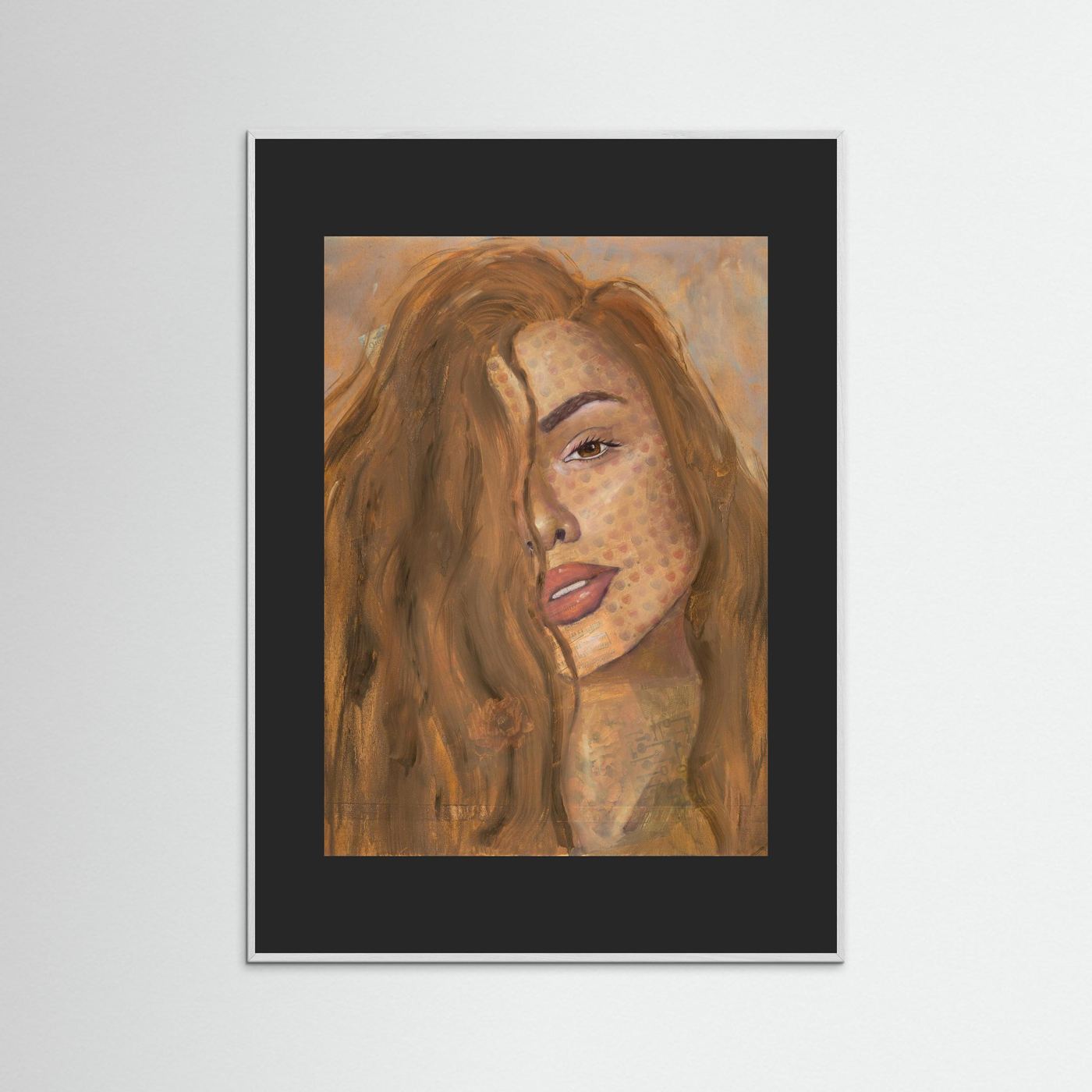 Not Your Baby - Portrait Painting - Collage Art - Paper Print