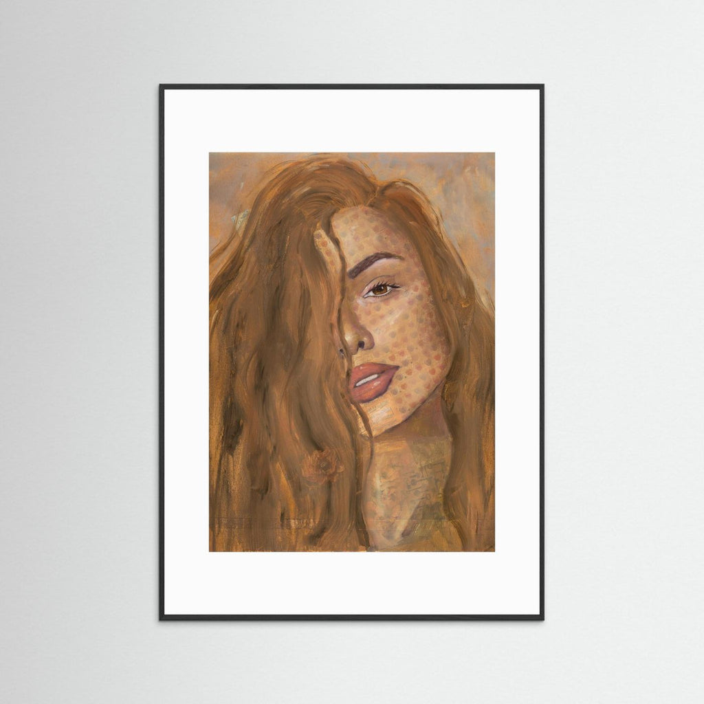 Not Your Baby - Portrait Painting - Collage Art - Paper Print
