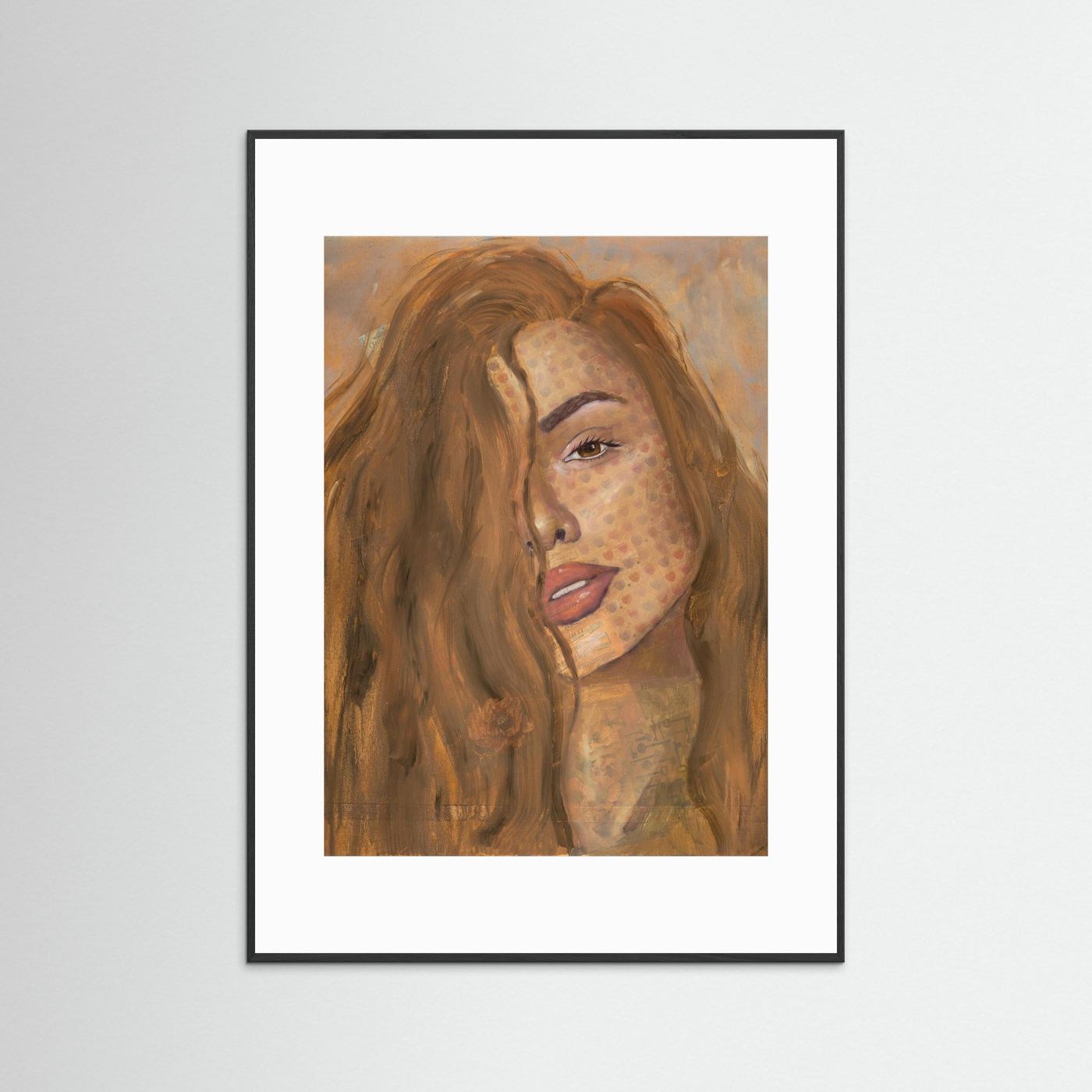Not Your Baby - Portrait Painting - Collage Art - Paper Print