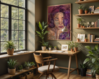 "Put Yourself In The Way Of Beauty" Collage portrait wall art original mixed media portrait painting by Chelsea Nielsen