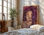"Put Yourself In The Way Of Beauty" Collage portrait wall art original mixed media portrait painting by Chelsea Nielsen