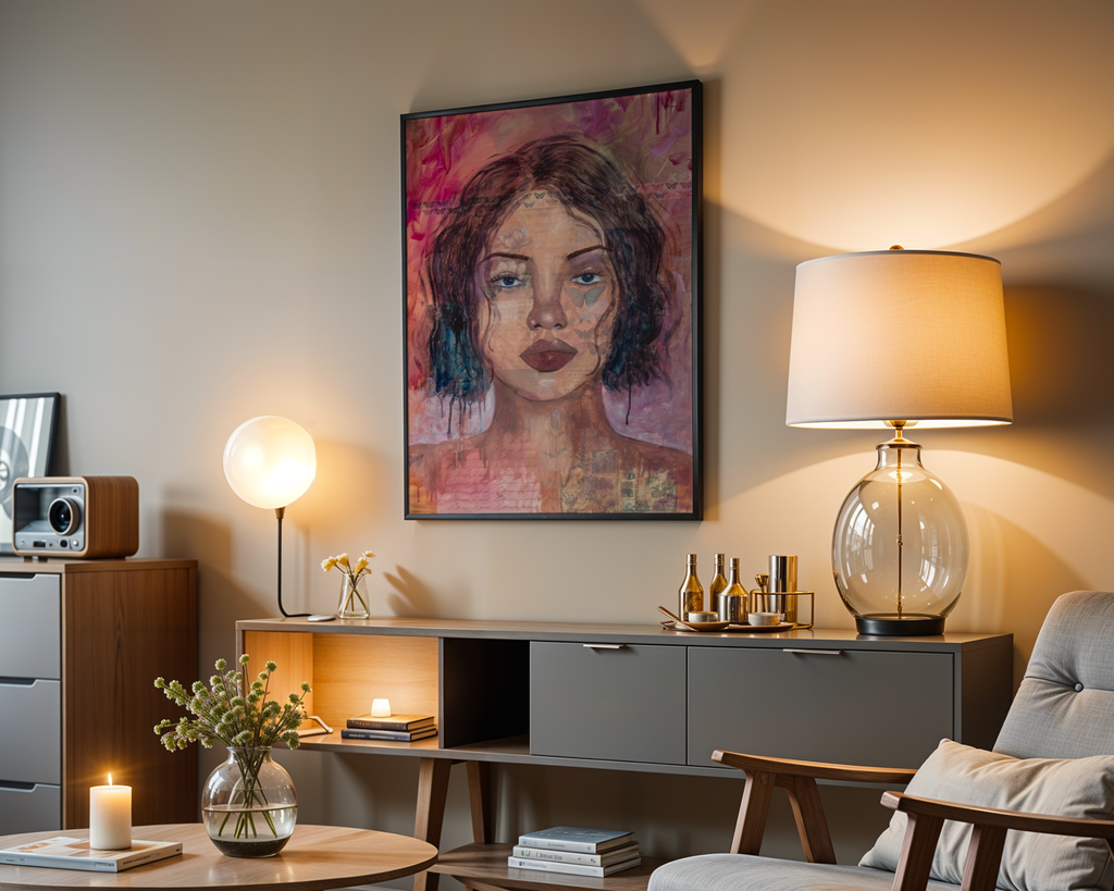 For the Billionaires - Abstract Portrait - Collage Portrait Painting - Original Painting