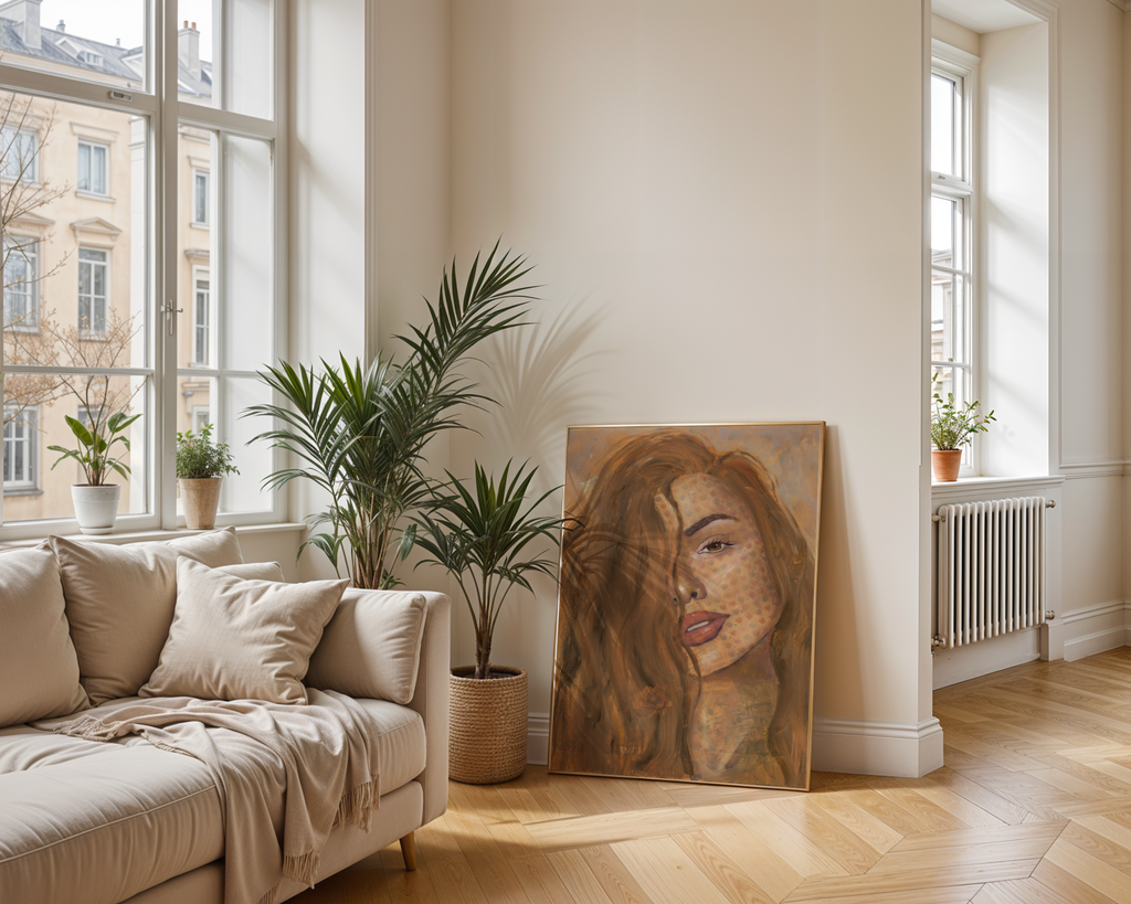 Not Your Baby - Abstract Realism Portrait Painting - Original Art