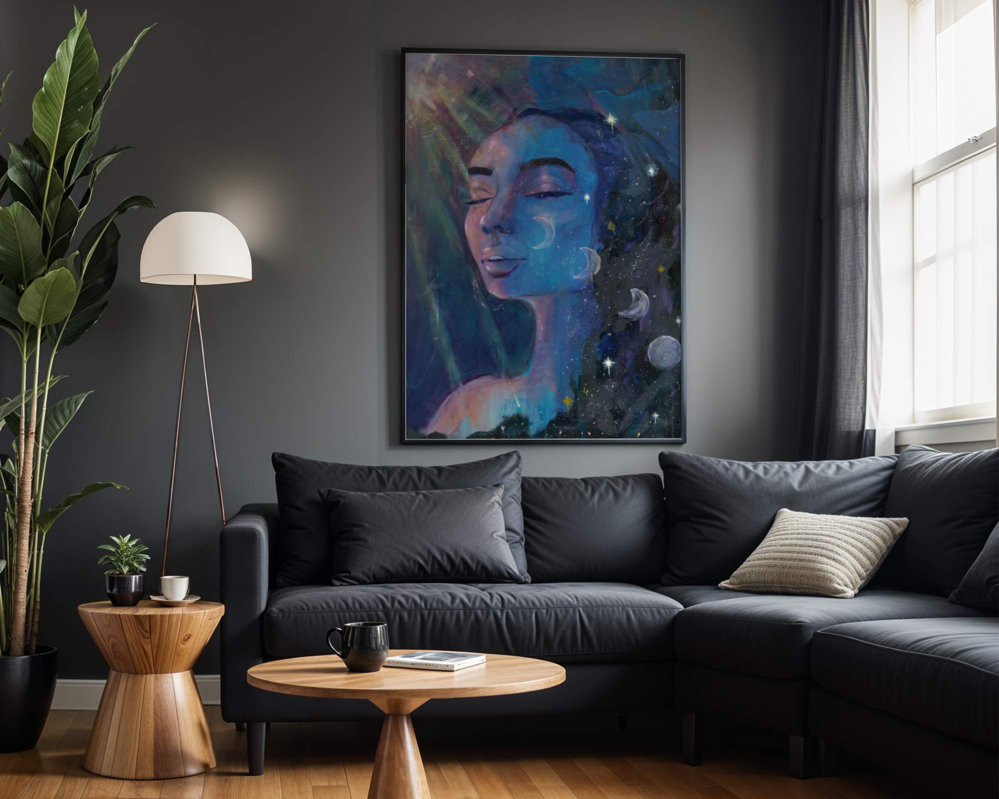 Phases of Self - Abstract Realism Portrait Painting - Canvas Print