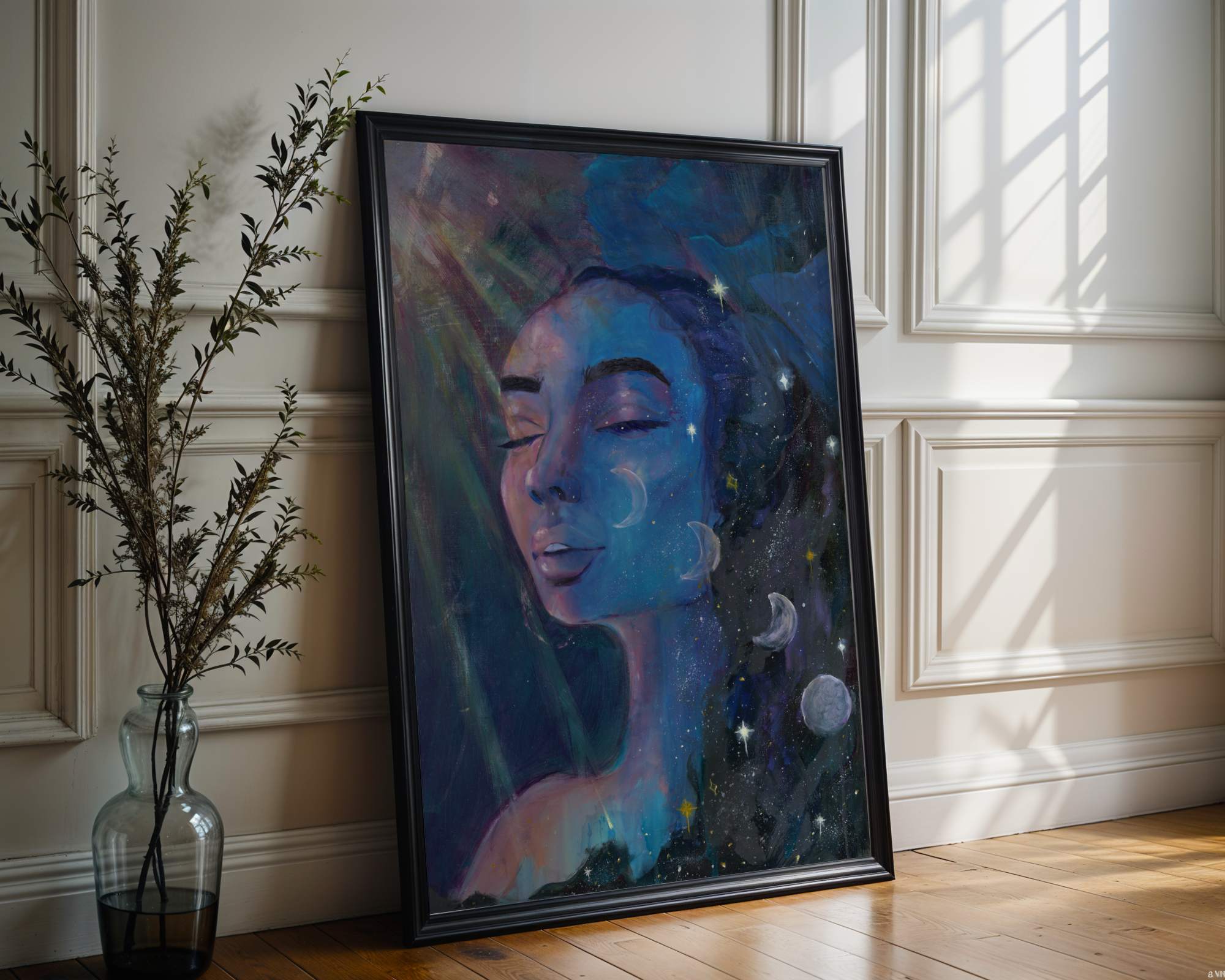 Phases of Self - Abstract Realism Portrait Painting - Canvas Print