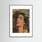 For the Witches - Abstract Realism Portrait - Portrait Painting Collage Art