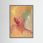 Melt - abstract realism - mixed media paper print