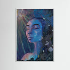 Phases of Self - Abstract Realism Portrait Painting - Paper Print