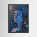 Phases of Self - Abstract Realism Portrait Painting - Paper Print