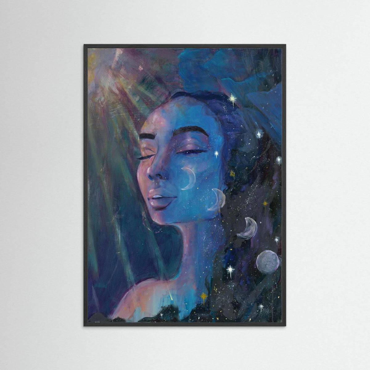 Phases of Self - Abstract Realism Portrait Painting - Paper Print