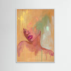 Melt - abstract realism - mixed media paper print