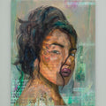 Love Thy Neighbor - Abstract Realism Portrait Painting - Canvas Print